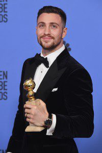 BEVERLY HILLS, CA - JANUARY 08: Actor Aaron Taylor-Johnson, winner of Best Supporting Actor in a Motion Picture for 'Nocturnal Animals,' poses in the press room during the 74th Annual Golden Globe Awards at The Beverly Hilton Hotel on January 8, 2017 in Beverly Hills, California. (Photo by Kevin Winter/Getty Images)