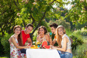 Party s melounem Bouquet